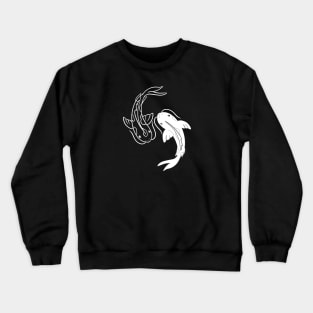 Japanese koi, Ying Yang fishes Crewneck Sweatshirt